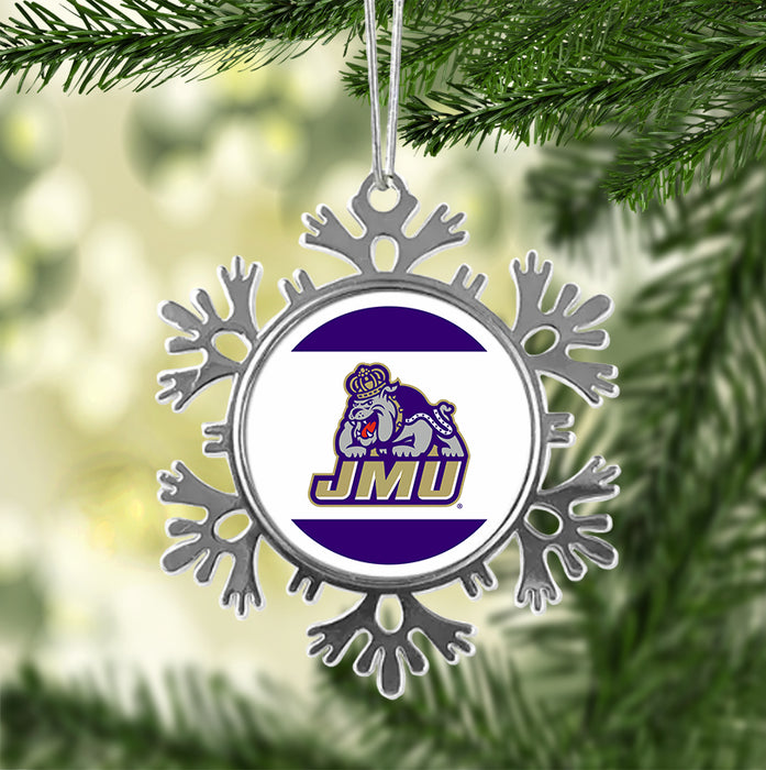 James Madison University Christmas Ornament - Snowflake Metal