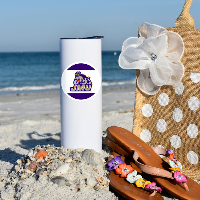 James Madison University Stainless Steel Skinny Tumbler 20 OZ