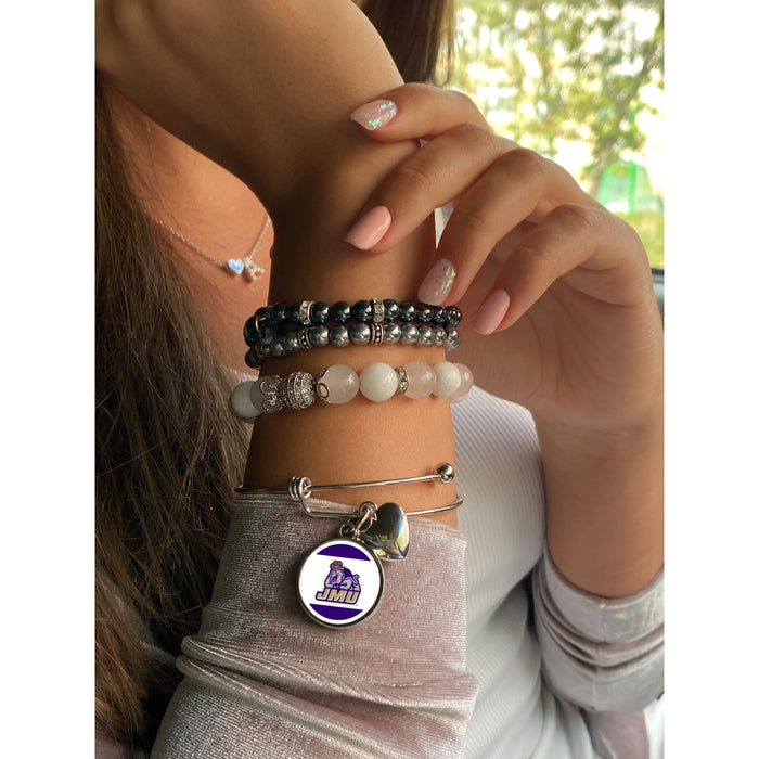 James Madison University Round Adjustable Bracelet