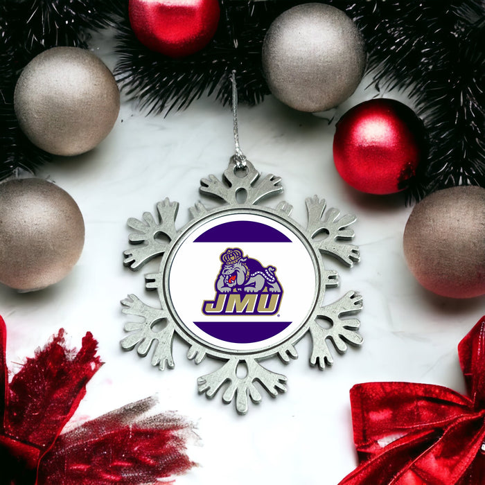 James Madison University Christmas Ornament - Snowflake Metal