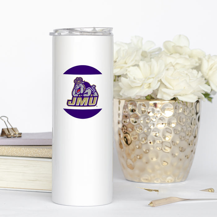 James Madison University Stainless Steel Skinny Tumbler 20 OZ