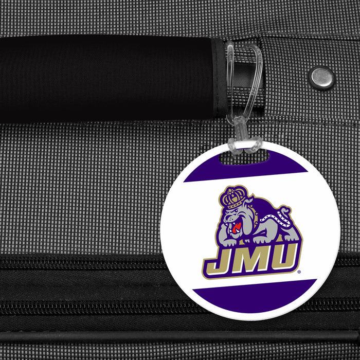 James Madison University Luggage Bag Tag (round)