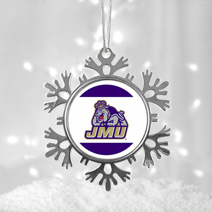James Madison University Christmas Ornament - Snowflake Metal