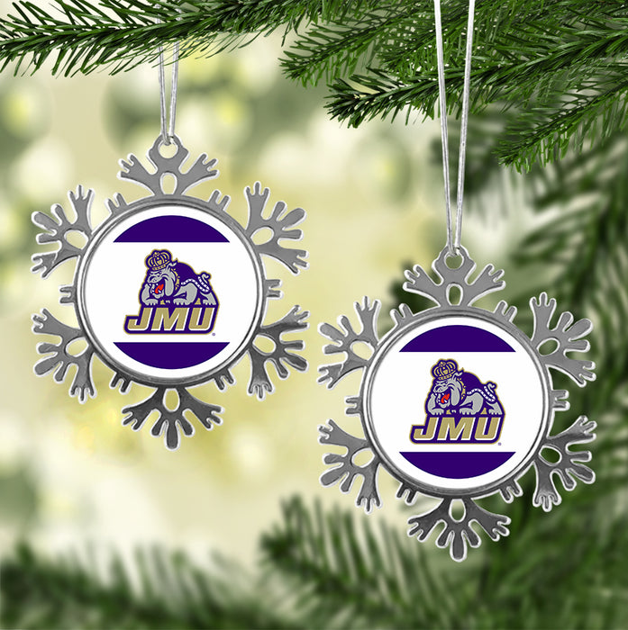James Madison University Christmas Ornament - Snowflake Metal