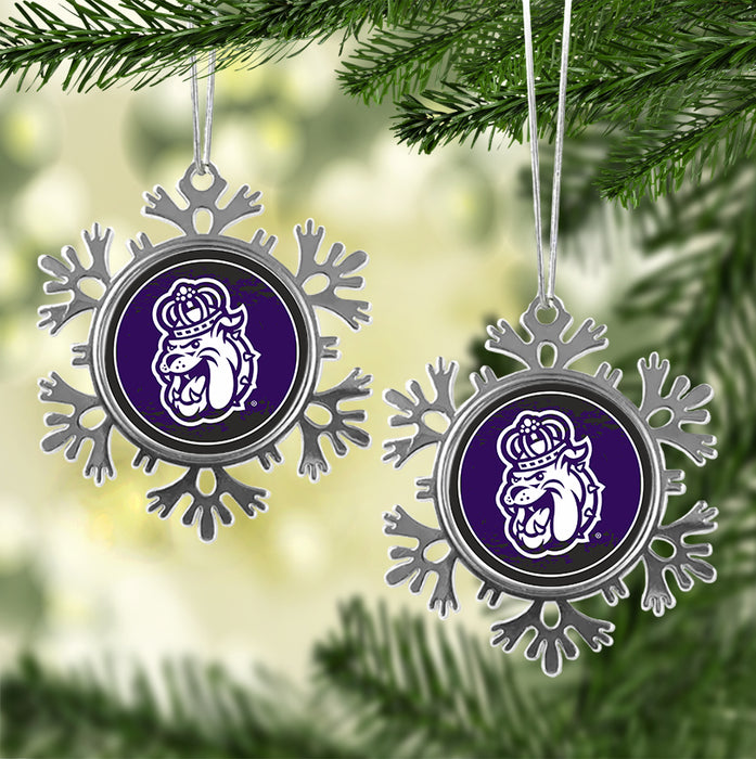 James Madison University Christmas Ornament - Snowflake Metal