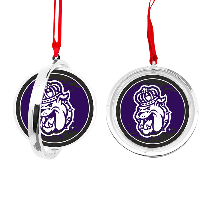 James Madison University Christmas Reversible Flat Round Ornament