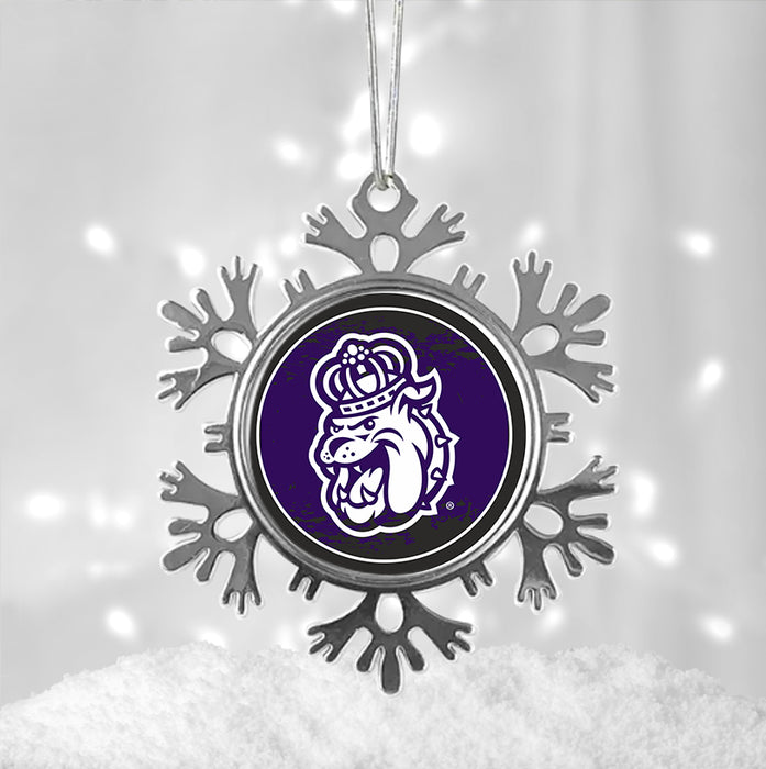 James Madison University Christmas Ornament - Snowflake Metal