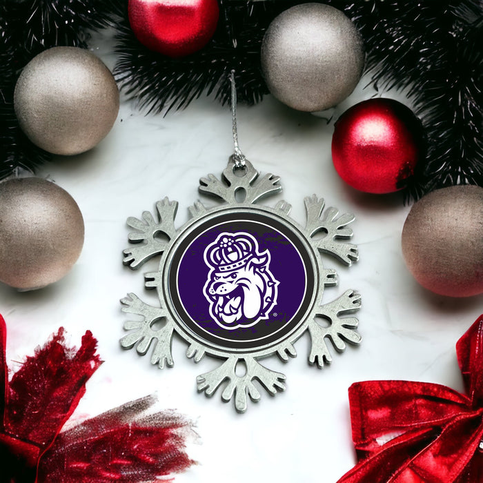 James Madison University Christmas Ornament - Snowflake Metal