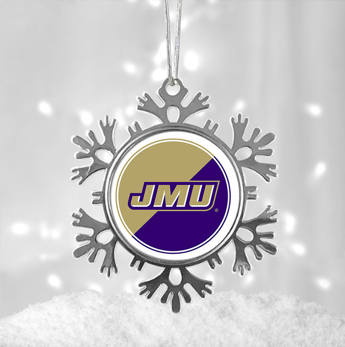 James Madison University Christmas Ornament - Snowflake Metal