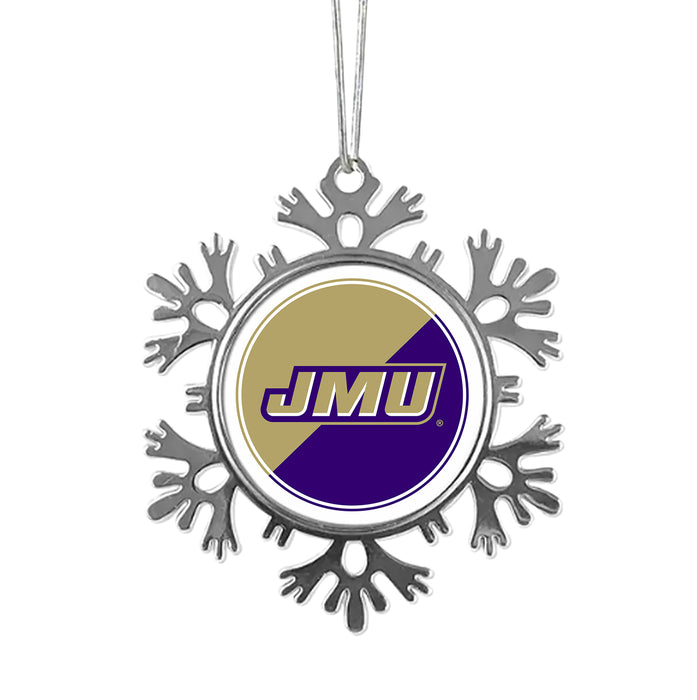 James Madison University Christmas Ornament - Snowflake Metal