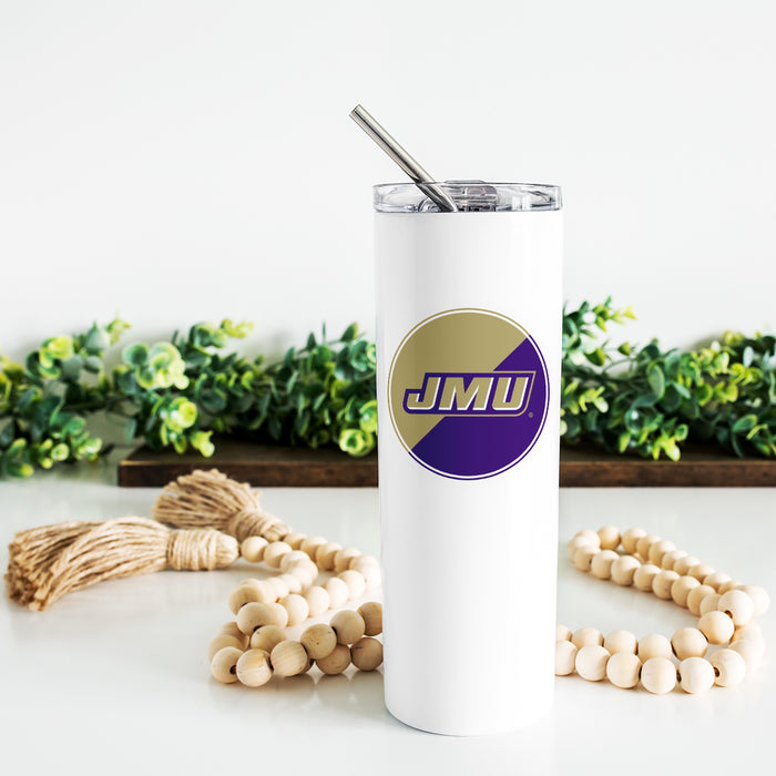 James Madison University Stainless Steel Skinny Tumbler 20 OZ