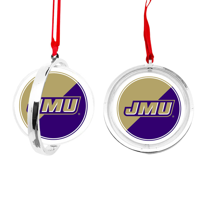 James Madison University Christmas Reversible Flat Round Ornament