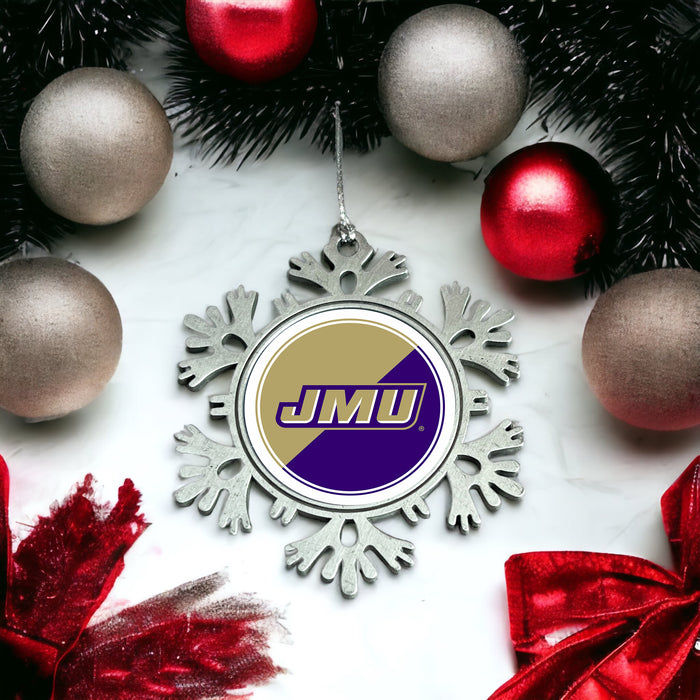 James Madison University Christmas Ornament - Snowflake Metal
