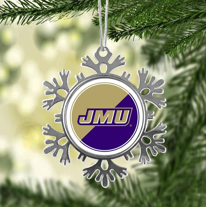 James Madison University Christmas Ornament - Snowflake Metal