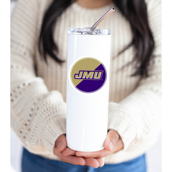James Madison University Stainless Steel Skinny Tumbler 20 OZ