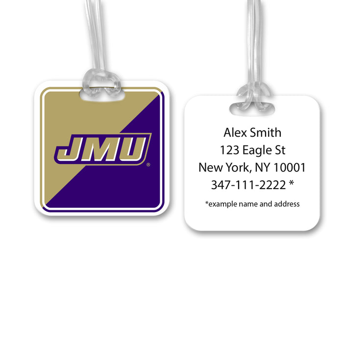 James Madison University Luggage Bag Tag (square)