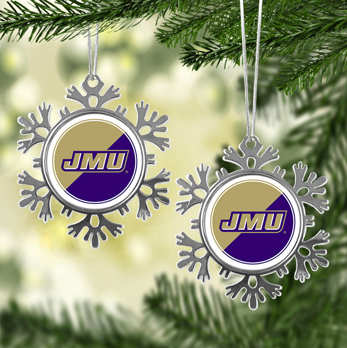 James Madison University Christmas Ornament - Snowflake Metal