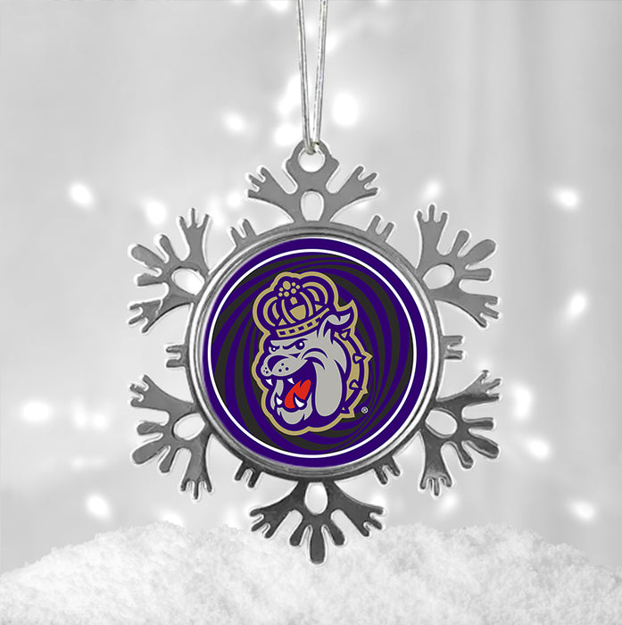 James Madison University Christmas Ornament - Snowflake Metal