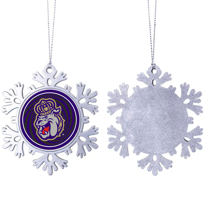 James Madison University Christmas Ornament - Snowflake Metal