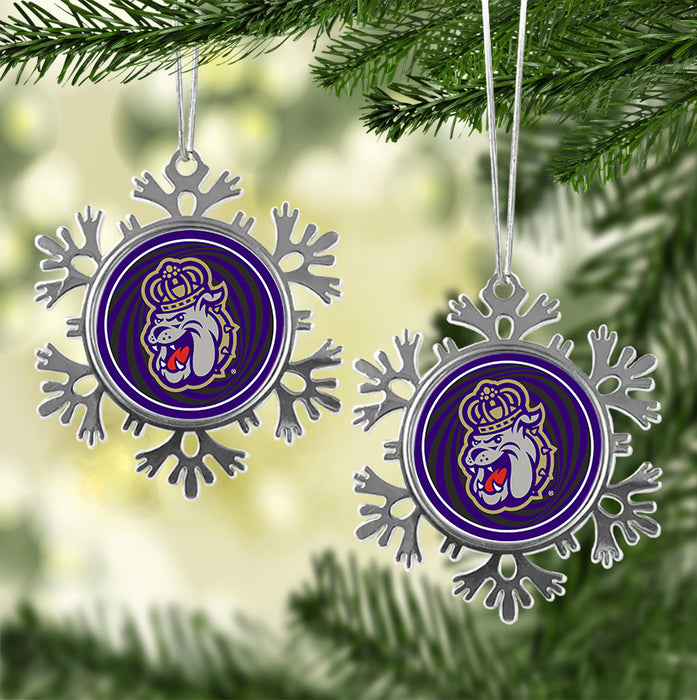 James Madison University Christmas Ornament - Snowflake Metal