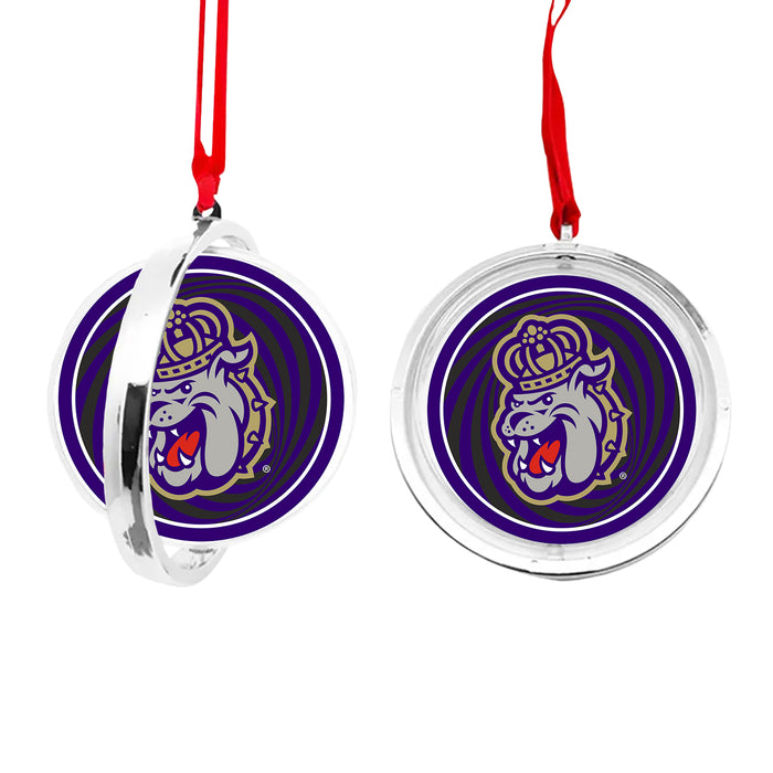 James Madison University Christmas Reversible Flat Round Ornament