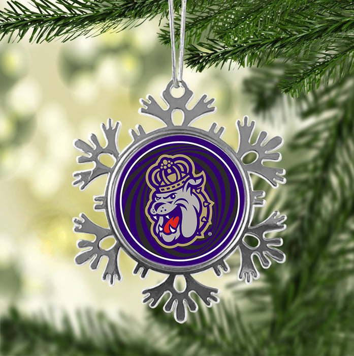 James Madison University Christmas Ornament - Snowflake Metal