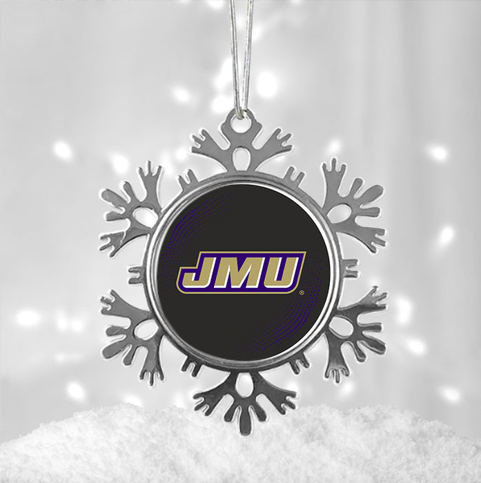 James Madison University Christmas Ornament - Snowflake Metal