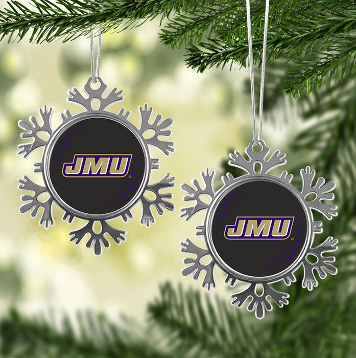 James Madison University Christmas Ornament - Snowflake Metal