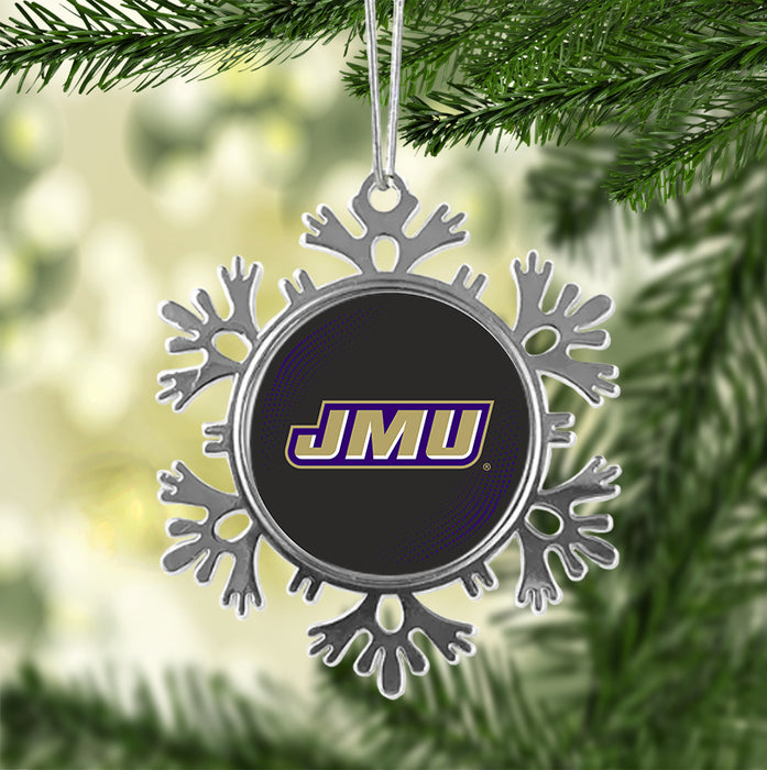 James Madison University Christmas Ornament - Snowflake Metal