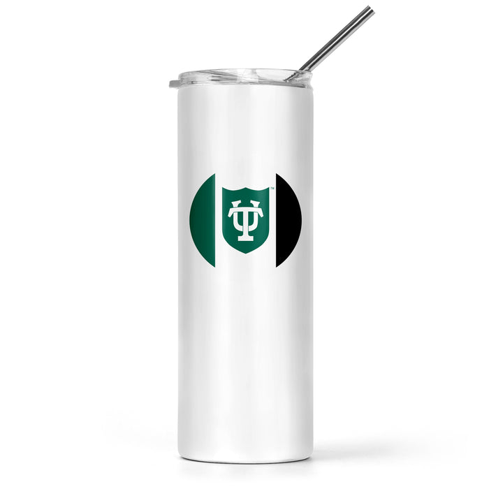 Tulane University Stainless Steel Skinny Tumbler 20 OZ