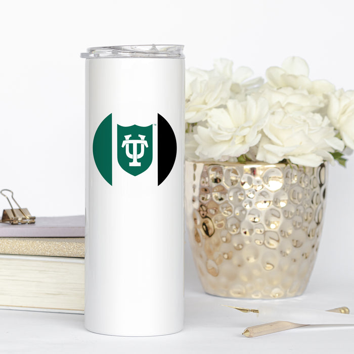 Tulane University Stainless Steel Skinny Tumbler 20 OZ