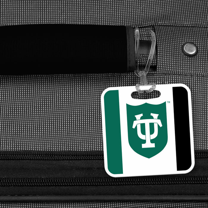 Tulane University Luggage Bag Tag (square)