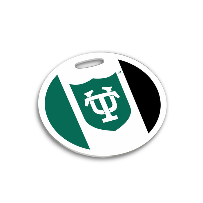 Tulane University Luggage Bag Tag (round)