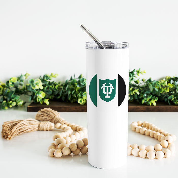 Tulane University Stainless Steel Skinny Tumbler 20 OZ