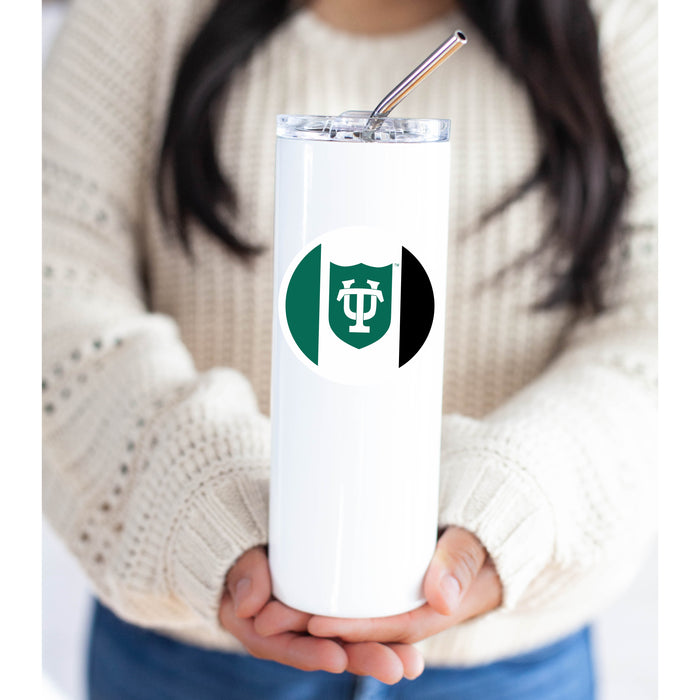 Tulane University Stainless Steel Skinny Tumbler 20 OZ