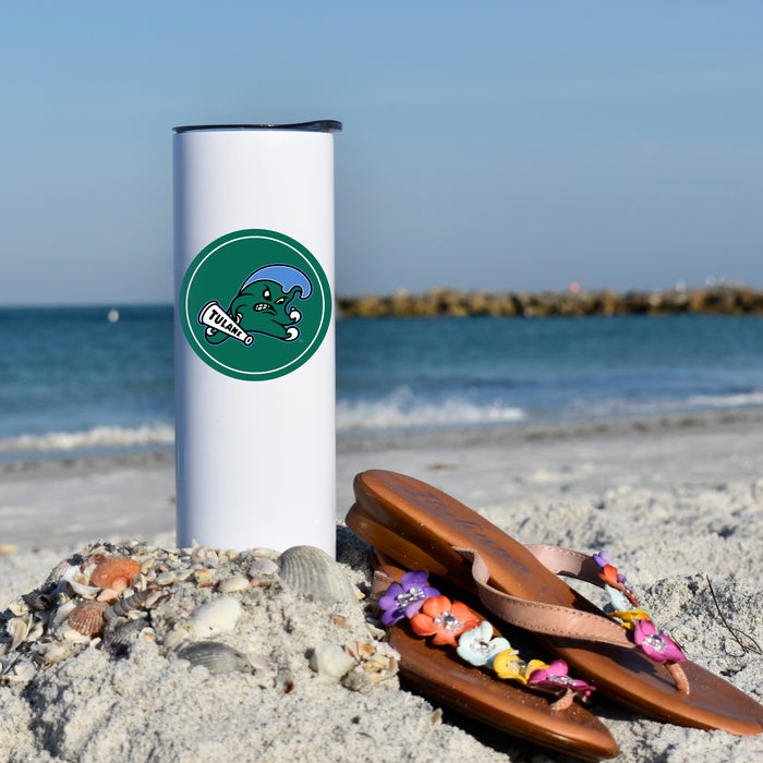 Tulane University Stainless Steel Skinny Tumbler 20 OZ
