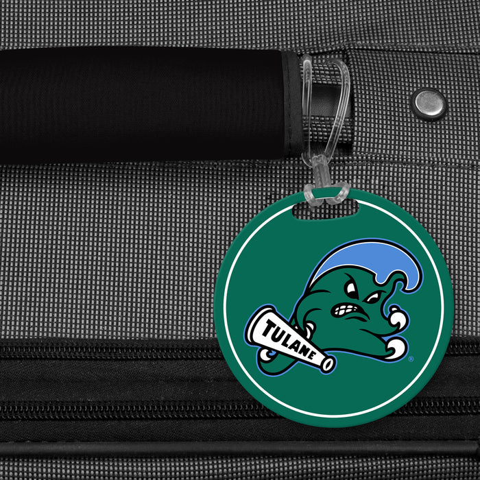 Tulane University Luggage Bag Tag (round)