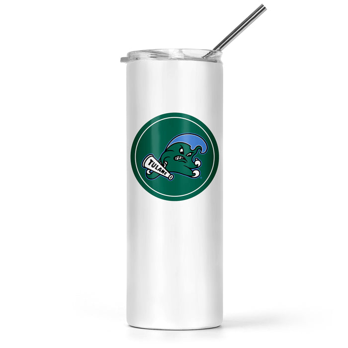 Tulane University Stainless Steel Skinny Tumbler 20 OZ