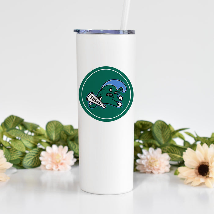 Tulane University Stainless Steel Skinny Tumbler 20 OZ