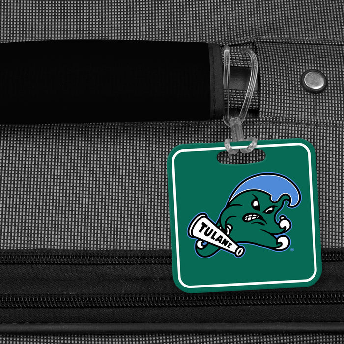 Tulane University Luggage Bag Tag (square)