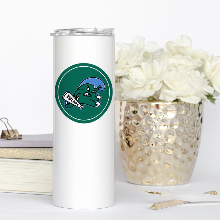 Tulane University Stainless Steel Skinny Tumbler 20 OZ