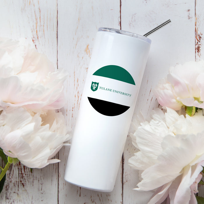 Tulane University Stainless Steel Skinny Tumbler 20 OZ