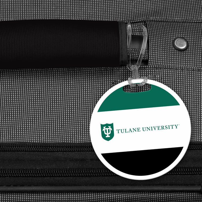 Tulane University Luggage Bag Tag (round)