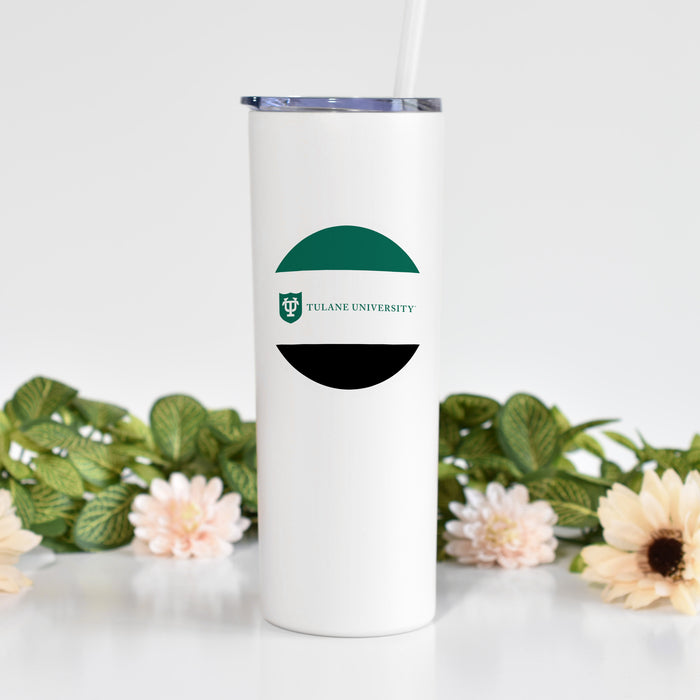 Tulane University Stainless Steel Skinny Tumbler 20 OZ