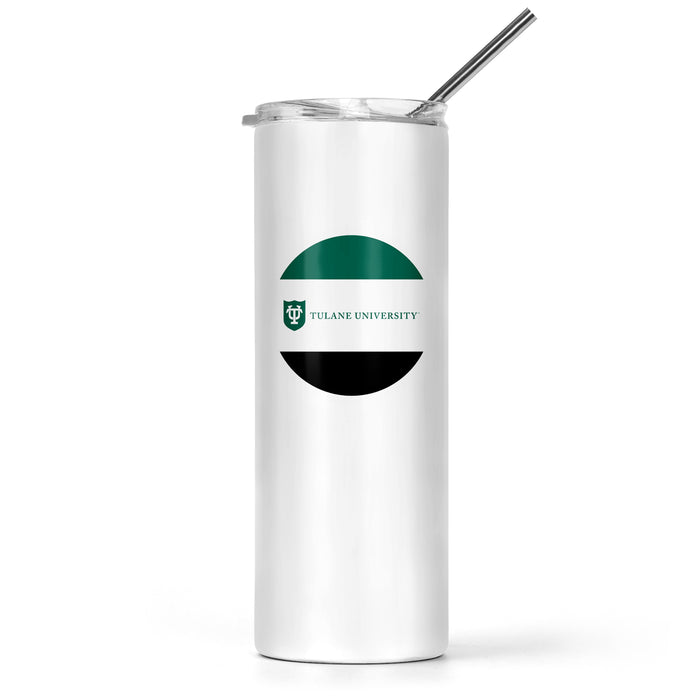 Tulane University Stainless Steel Skinny Tumbler 20 OZ