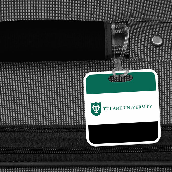 Tulane University Luggage Bag Tag (square)
