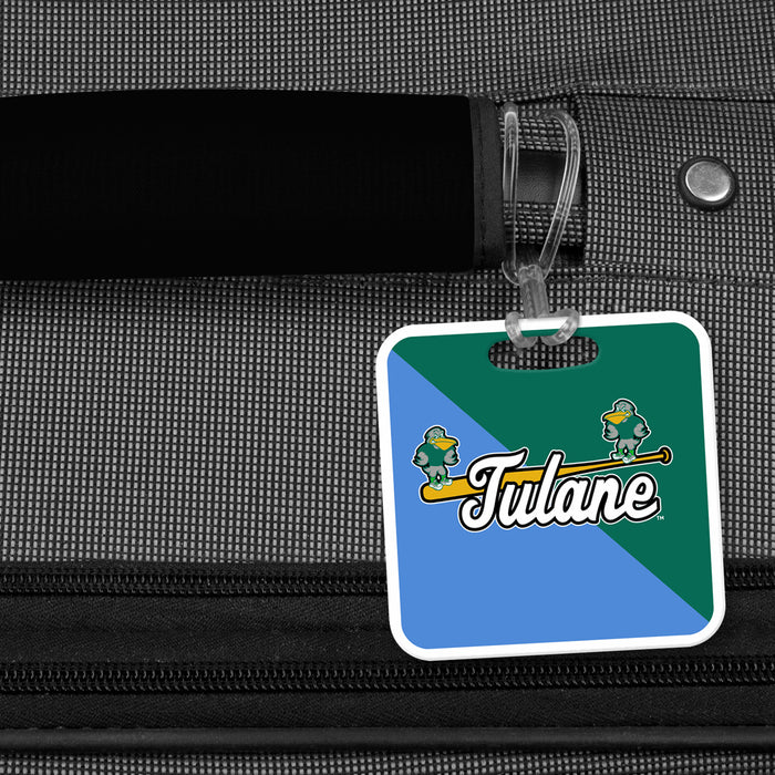 Tulane University Luggage Bag Tag (square)