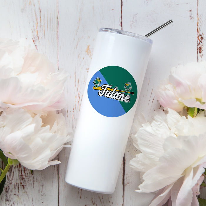 Tulane University Stainless Steel Skinny Tumbler 20 OZ