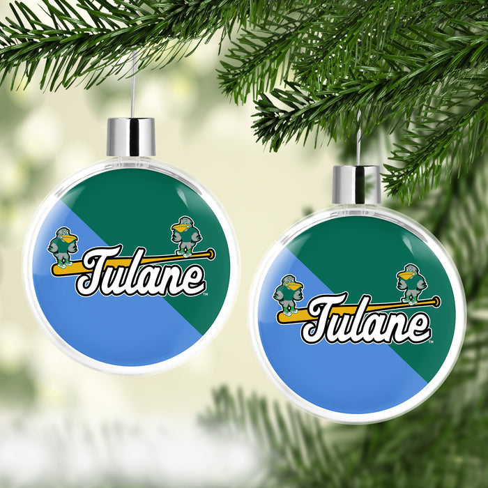 Tulane University Christmas Ornament Flat Round