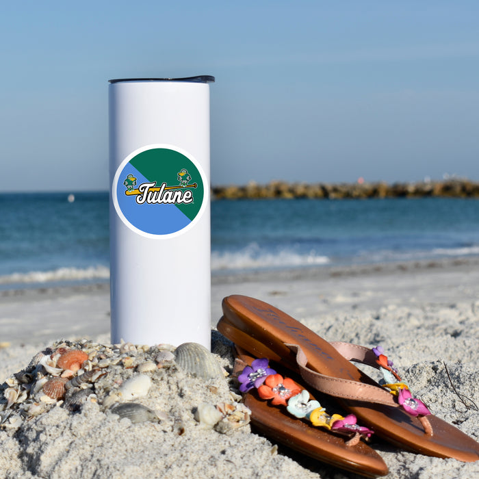 Tulane University Stainless Steel Skinny Tumbler 20 OZ